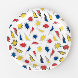 Super heroes  - party plates